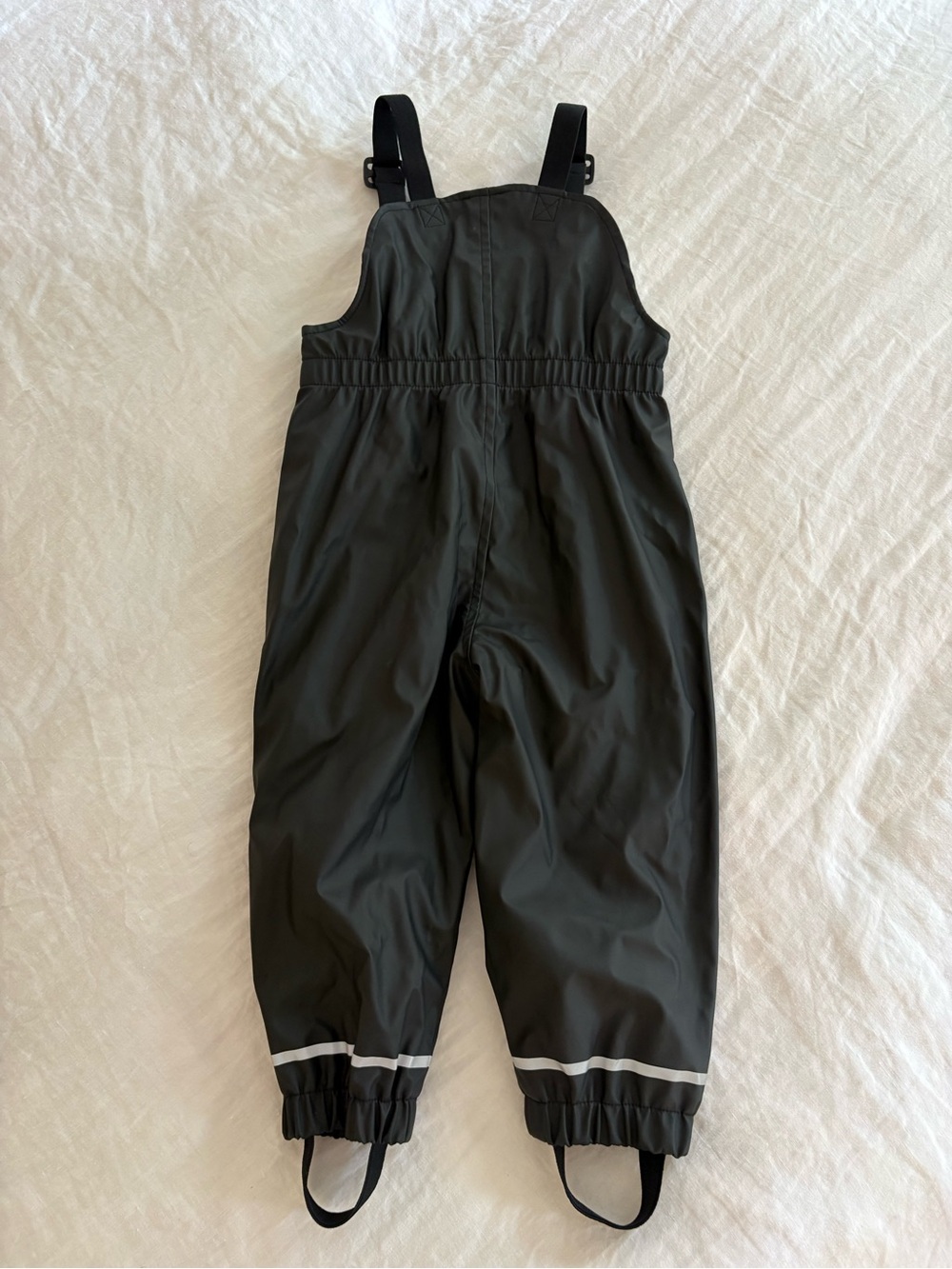 Kids Black Waterproof rain bib Overalls